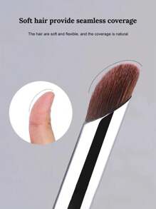 1 Stück schwarzer runder Abdeckstift-Make-up-Pinsel, nahtlose Abdeckung für Pickel, Aknenarben und dunkle Augenringe