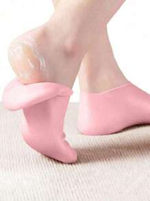 1 Pair Silicone Moisturizing Foot Protector, Elastic Anti-Slip Compression Socks