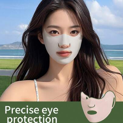 GOLOVEJOY 1 件女士夏季防紫外线高尔夫面罩，冰丝，透气，3D 贴合，防雾，防汗，适合骑行、徒步旅行