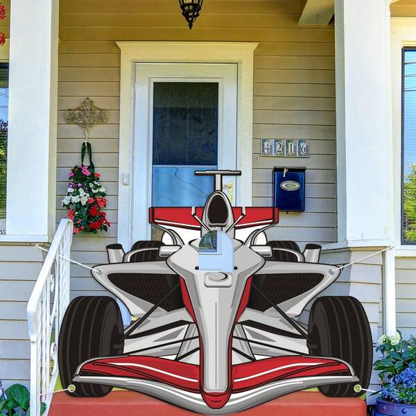 Race Car Party Banner Race Fan Welcome Door Sign Racing Birthday Party Decoration Race Car Fast Birthday Photo Background Backdrop