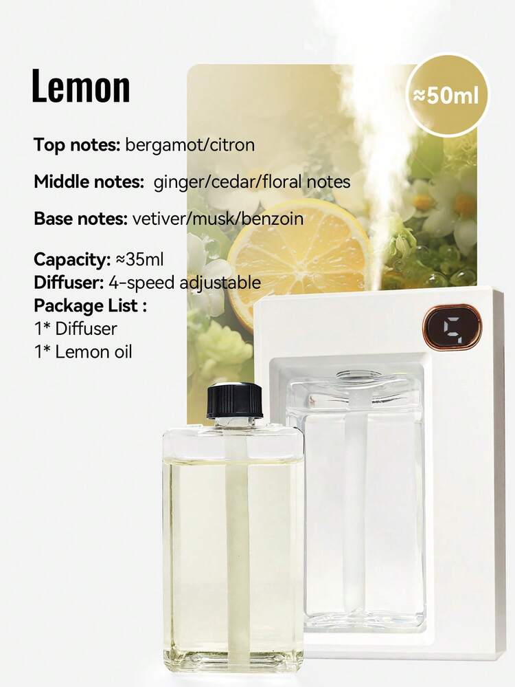 Difusor de aroma recargable, difusor de aceites esenciales de 6 modos, ambientador difusor para hogar, coche, habitación, difusor de pared colgante, purificador de aire con difusión automática, desodorizante para baño, uso comercial, fragancias: rosa, limón, colonia, encuentro de polvo, melocotón blanco oolong, jazmín - Multicolor - Añade 4