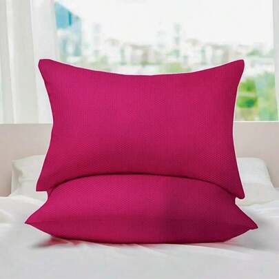 Almohada Rosa para Spa Tela SMS Desechable. Paquete con 2 almohadas 35cm x 25cm esponjoso para Masaje, Spa, Relajación, Pose de Uñas, Belleza. Tela SMS Rosa.
