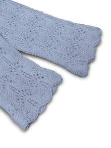 Women's Beach Cover Up Cardigan - Hollow Out Knitwear Top With Bow Tie, V-Neck Loose Drop Shoulder Design, Bikini Women Crochet Crop Tops Tie Front Bell Long Sleeve Knit Shrug Shrugs Girl's Knitted Plus Size Flounce, Spring Summer Fall