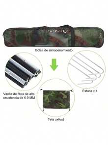 Tiendas Casa Campaña 3 Personas/gran Espacio /fácil Instalar - Verde - Ver 7