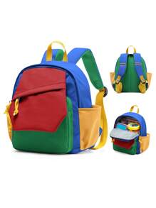 Mochila Fofa Infantil com Alça de Ombro Ajustável para Meninos e Meninas, Mochila Escolar Leve para Crianças com Vários Bolsos, Mochila Pré-Escolar Combinando Cores, Mochila Escolar para Creche e Ensino Fundamental, Mochila à Prova d'Água para Uso Externo, Acampamento, Viagens, Transporte, Escola, Disponível em 3 Cores, Versões Novas e Antigas são Enviadas Aleatoriamente