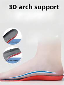 1 paio di solette con supporto per arco plantare in EVA, super morbide, accessorio per scarpe da uomo e donna, adatto per scarpe da basket, scarpe sportive, scarpe in tela, scarpe sportive, tacchi alti e altro. - Sfondo bianco con superficie grigia - Visualizzare 3