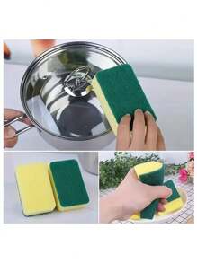 18/36 Pieces. Dishwashing Sponge, Dual-Sided Cleaning Brush For Kitchen, All-Purpose Cleaning Cloth, Brush For Pots And Pans, Sponge Block For Household Dishwashing, Cloth For Washing Dishes
