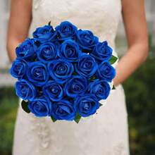 50 PIEZAS de Rosas Artificiales, Rosas Azul Oscuro Artificiales, Flores Falsas para Decoración DIY de Bodas, Centros de Mesa, Decoraciones, Fiesta de Despedida de Soltera, Día de San Valentín, Decoraciones para Baby Shower