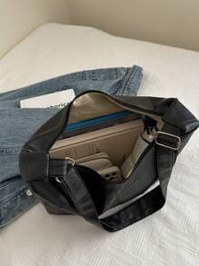 Fashionable Versatile Solid Color Casual Minimalist Crossbody Bag