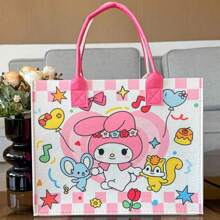 Sanrio Sanrio Kuromi Cartoon Printed Felt Bag Handbag Felt Tote Bag Storage Bag Felt Gift Bag