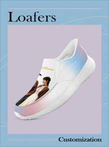 PLUS SIZE Custom Wide Fit Men's Loafers Casual Boat Shoes, Walking Easy Slip On Sneakers For Men Fashion Flat Shoes Comfortable Leisure For All Season