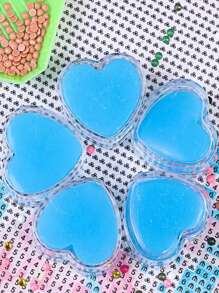 3pcs/Set Heart Diamond Painting Wax With Storage Box - Diamond Painting Accessories Suitable For 5D Diamond Embroidery, Diamond Art Tools Craft Supplies