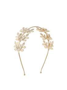 1pc Unique Design Hair Band With Star, Moon & Leaf Decor, Superior Craftsmanship & Material, Minimalist Fashion, Versatile For Parties, Weddings & Dances