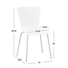 Set Of 2 Pisa Modern Bentwood Dining Chairs - Buylateral - Red - View 5