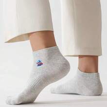 1/3/5/10 Pairs Of Socks Men's Gray Simple Short Socks New Men's Sports Socks Men's Short Boat Socks