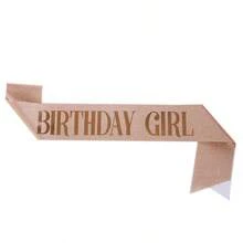 1pc Rose Gold Party Sash Birthday,Pink Birthday Party Glitter Shoulder Strap Etiquette Belt,Birthday Waist Belt ,Hen Party,Party Decorations,18th/30th/40th/60th Birthday Decorations - Rose Gold - View 9