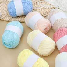 6pcs/Pack, Silk Blended Knitting, Soft & Lightweight Beige Color Friendly Crochet - Suitable For Sweaters, Scarves, Hats, Cardigans And Jackets In Various Colors, Handmade Knitting Ball (300g) - 6-pack - View 10