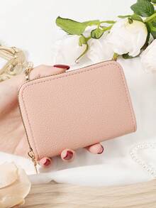 Burgundy Bag Charry Red Bag Wine Red Bag,Stylish And Durable Women's Short Wallet With Zipper Closure, Multi-Card Slots For Credit Card And Coin Storage, Compact And Portable Design Perfect For Travel, Work, And Daily Use, Ideal Gift For Girlfriend, Mother, Or Teacher, Fashionable And Minimalist Style