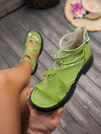 Fashionable Boho Adjustable Buckle Casual Sandals
