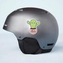 3 英寸“Not A Hugger 仙人掌贴纸 - 非常适合笔记本电脑、水瓶、日记本和个人空间 | 非常适合植物爱好者、幽默爱好者、内向者和讽刺爱好者 | 送给朋友、家人和同事的理想礼物 | 有趣的贴纸，适合多肉植物主题装饰、个人界限和沙漠氛围” - 3吋/7.62厘米 - 查看 6