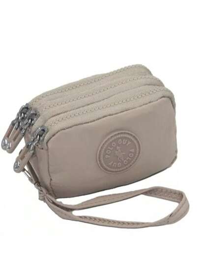 Monedero Tarjetero Mini 3 Compartimentos Con Asa. Polo Guy