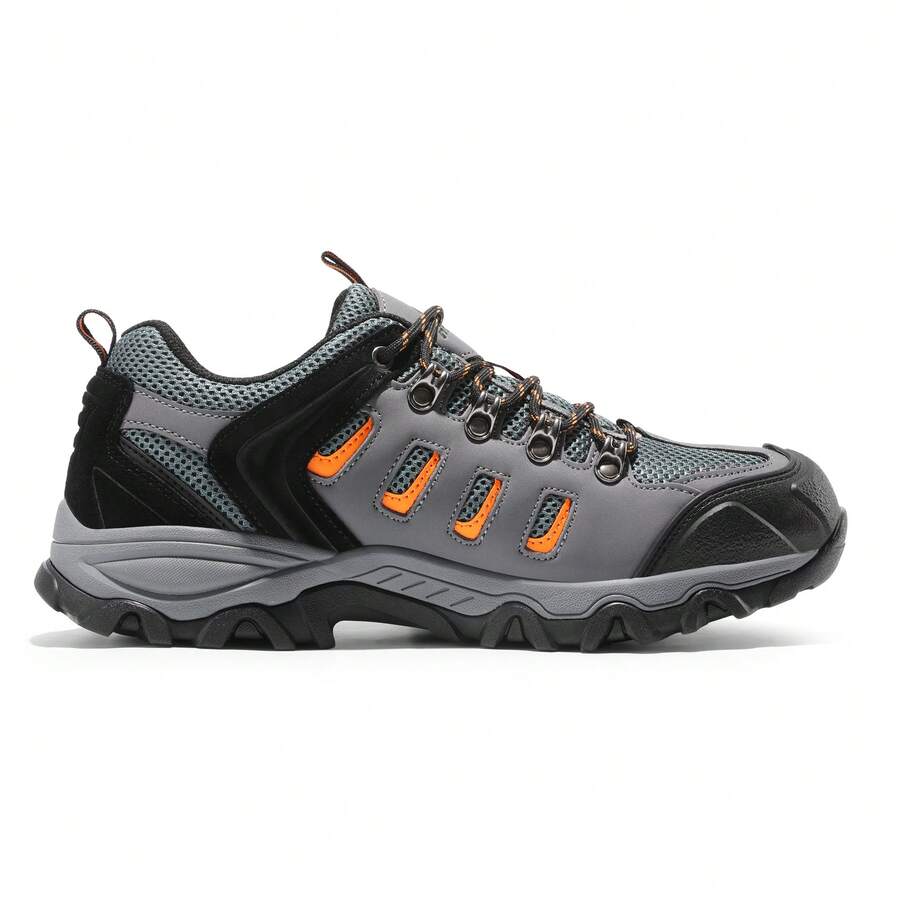 Men's Hiking Shoes Low Top Lightweight Outdoor Trekking Camping Hiking Shoes Climbing Shoes Trail Waterproof - 深灰色 - 查看 1