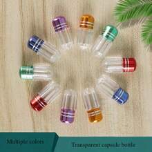 10pcs Mini Pill Case Powder Bottle Jewelry Container Clear Container Storage Jars Empty Medicine Pill Fake Capsule Container Transparent Container Sealed Jar Solid Capsule Bottles - Multicolor - View 13