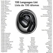 Miniso Auriculares inalámbricos con modo de diálogo de traducción de IA MINISO MS190, compatible con traducción de 150 idiomas, reproducción de larga duración con efecto de sonido avanzado, conexión remota, micrófono incorporado adecuado para estudio, negocios y deportes