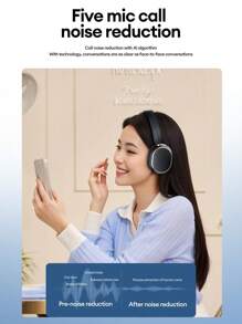 PHILIPS Casque Bluetooth à réduction de bruit active PHILIPS TAH6519, longue autonomie de la batterie, grande unité de commande, son surround, audio haute résolution, appel intelligent IA, faible latence pour le jeu, les sports, les affaires, la mode, pliable, casque sans fil supra-auriculaire