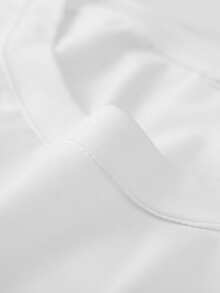 Shwiy 男士度假风夏季水果主题地域特色修身短袖洛杉矶简约印花柑橘水果图案轻薄休闲T恤，适合春夏日常穿着 - 白色 - 查看 4