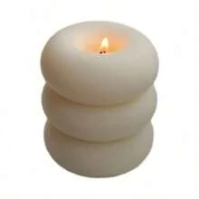 1 st. handgemaakte donutkaars, vakantiedecoratie, creatief handwerkgeschenk, aromatherapiekaarsornament, verjaardagscadeau, leuke decoratie, fotografie-accessoire, Valentijnsdaggeschenk, Moederdaggeschenk, creatief ornament, gevormde kaars, woondecoratie, eettafeldecoratie, kerstdecoratie
