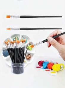 10pcs Fine Detail Painting Brush Art Craft Brush Set-Gifts For The Start Of School Season,Back To School,School Supplies