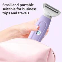 YTWO 5-In-1 Wireless Electric Epilator, Hair Removal For Summer, Sensitive Areas, Women's Electric Shaver, Bikini Hair Trimmer, Multi-Functional 5-In-1 Women's Shaver Set, Suitable For Face, Nose, Eyebrows, Arms, Armpits, Legs, Bikini Sensitive Areas, Wet & Dry Use, Washable, Gift For Women, Battery Capacity: 600mAh - Multicolor - View 10