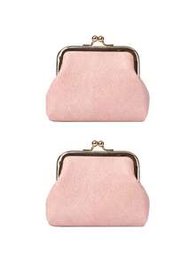 1个复古零钱包，女士短款钱包，糖果色搭扣零钱包，精致便携，旅行、居家收纳、旅行必备、宿舍用品、婚礼新娘礼物、母亲节礼物、闺蜜礼物、生日礼物、纪念品