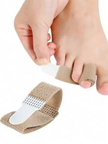 1-2 Peças Fita de Fixação para Dedos do Pé, Tamanho Médio/Grande Adulto Bandagens para Dedos, Design com Fivela de Gancho e Argola, Lavável e Reutilizável