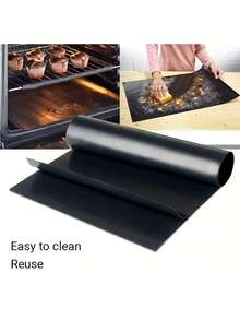 1 件 40*33cm/40*50 不粘烤箱衬垫，适用于电烤箱底部，加厚重型烤箱衬垫，适用于烤箱底部，可重复使用烤箱垫，适用于电燃气烤炉的烤箱衬垫，不含 BPA 和 PFOA，派对礼品，烧烤配件，山毛榉度假必备品（下单前请确认尺寸。）