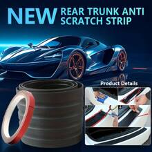 Automotive Accessories Rear Trunk Bumper Protector Strip, Guard Plate Protective Strip, Anti-Collision Anti-Scratch Rear Door Sill Rubber Trim