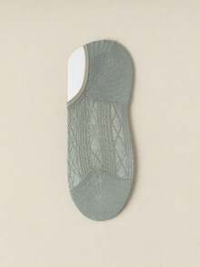 5双装女士休闲简约网眼船袜，轻薄防滑透气隐形袜，适合日常穿着，夏季圣诞礼物 - 彩色 - 查看 7