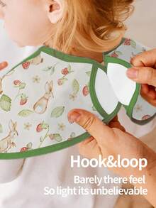 1Pc Mess Proof Baby Bib - Flip Pocket Waterproof Baby Apron - Great Travel Bib For Baby Eating - Baby Food Bibs - Multicolor - View 7