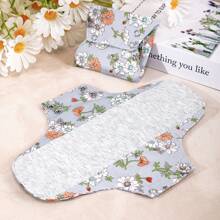 8 Stücke/Set große waschbare Damen Binden aus 100% Baumwolle, atmungsaktive auslaufsichere Monatsbinden, Inkontinenz Pads für Mittelalter und Senioren