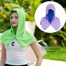 Chal protector solar de fibra ultra fina, con enfriamiento eficiente, protección UV y transpirable