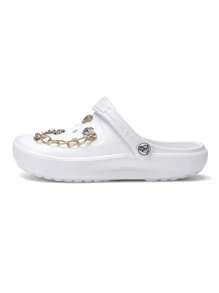 HOEASE Exclusive Stylish Lightweight Clogs, EVA Soft Sole Non-Slip Breathable And Comfortable Leisure Garden Shoes And Beach Shoes, Personalized Customized Charms, For Home And Outing, For All Seasons