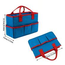 1pc New Diy Handmade Knitting Storage Bag Crochet Hook Wool Storage, Household Goods Storage Bag Large Capacity Portable Miscellaneous Storage Bag, Suitable For Home Items Storage, Travelling Out Of The Use Of Holiday Family Gifts