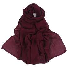 1 Chiếc Khăn Choàng Hijab Nữ Màu Trơn Chất Lượng Cao, Thoải Mái, Mềm Mại Và Thoáng Khí, Thích Hợp Để Mặc Hàng Ngày Cho Abaya - Nhiều màu - Xem 96