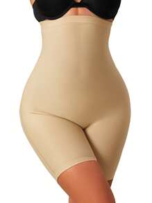 1 pièce Gaine de maintien taille haute contrôle du ventre, grande taille sans couture