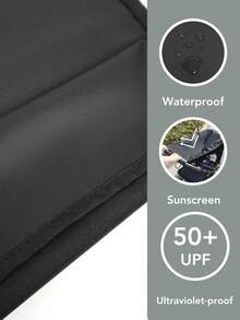 1pc Baby Stroller Sun Shade, Universal Fit Baby Strollers Shad For Sun Protection With Viewing Window Water Resistant Sunshade,Infant Carriage Sunshade UV Protection Cover - Multicolor - View 3