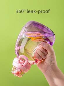 1pc 40oz Gym Water Bottle Food-Safe Leakproof Direct Drinking Bottle Colorful Water Jug For Gym,Fitness,Outdoor Sports