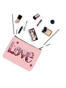 1pc Multi-Function Canvas Zipper Bag - Perfect For Snacks, Cosmetics And School Supplies | Designed | Ideal Gift For Friends Graduation - Multicolor - View 6