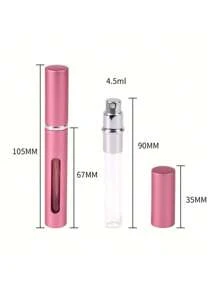 2pcs 5ml Clear Window Spray Bottle, Empty Perfume Travel Containers, Refillable Mini Portable Liquid Bottle For Cosmetics