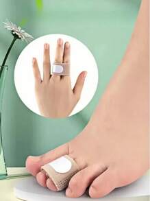 1-2 Peças Fita de Fixação para Dedos do Pé, Tamanho Médio/Grande Adulto Bandagens para Dedos, Design com Fivela de Gancho e Argola, Lavável e Reutilizável